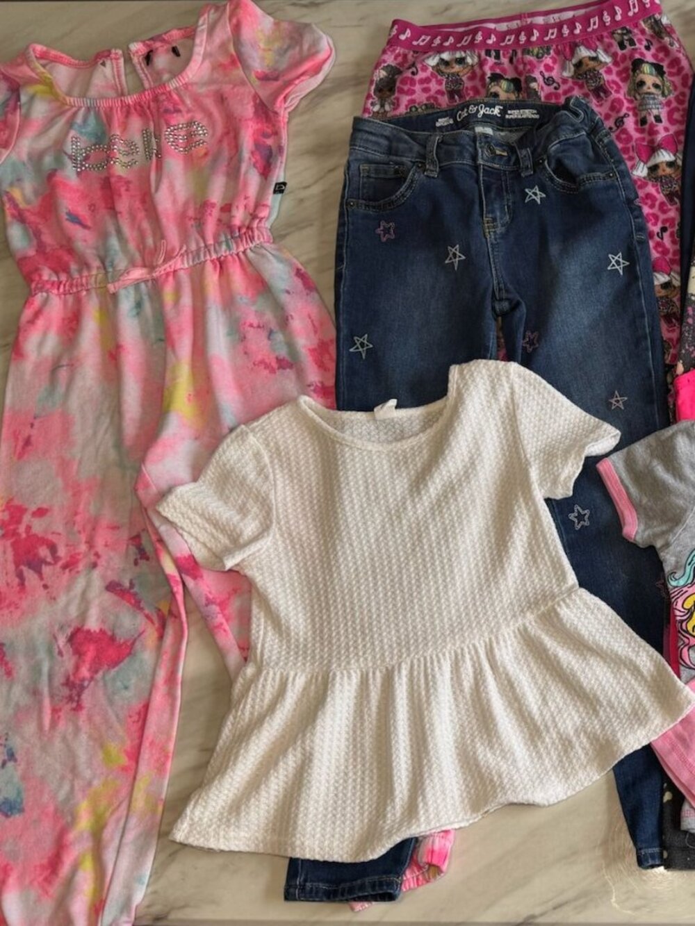 HUGE LOT BUNDLE Back School Cloth Girls 7-8 Fall Winter Uniform Dress Pant Jean